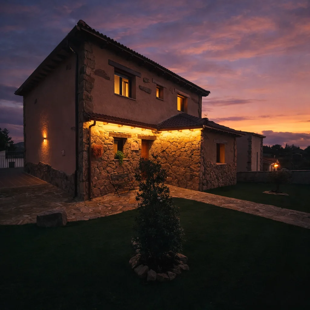 atardecer casa rural las damas en peguerinos